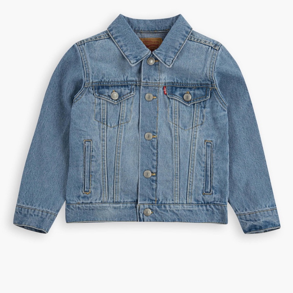 Levi's Big Boys Denim Trucker Jacket Size Large 12-13 NWT Fall Fashion